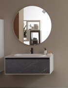 Тумба з раковиною Kolpa-san Pandora OUP 110 110х41.6 см ДСП чорний камінь 514220