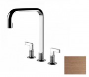 Смеситель для кухни Gessi Inciso на 3 отверстия медь брашированная 58701#708