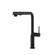 Змішувач для кухні Gessi Stelo з висувною лійкою матовий чорний 60311#299