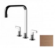 Змішувач для кухні Gessi Inciso на 3 отвори мідь брашірованная 58701#708