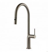 Змішувач для кухні Gessi Stelo з висувною лійкою нержавіюча сталь 60303#149