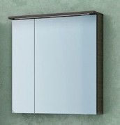 Зеркальный шкаф Kolpa-san Tara TO 70 подвесной 70.4х71.8 см с подсветкой ДСП темный дуб 528440