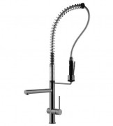 Змішувач для кухні Gessi Oxygene Cucina HT з висувною лійкою нержавіюча сталь 00941#149