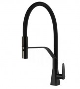 Змішувач для кухні Gessi Proton S з витяжною лійкою матовий чорний 60113#299