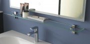 Поличка для ванної Kolpa-san 120х12 см прозоре скло 529190