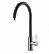 Смеситель для кухни Gessi Helium однорычажный хром/черный 60075#399