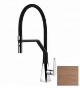 Смеситель для кухни Gessi Proton S с вытяжной лейкой медь брашироваанная 60113#125