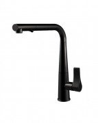 Смеситель для кухни Gessi Proton с вытяжной лейкой матовый черный 17177#299