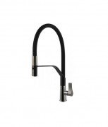 Змішувач для кухні Gessi Proton з витяжною лійкою нержавіюча сталь 17191#149