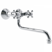 Смеситель для кухни GRB Cocinas 1866 двухвентильный настенный хром 80935800