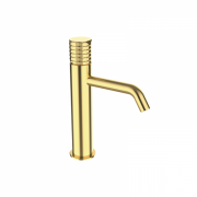 Смеситель для раковины GRB Aura XL одновентильный полированное золото 75540754