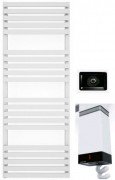 Електрична рушникосушка Terma Quadrus Slim 1185х450мм сталь білий WLQUS118045/9016/ONE