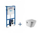 Инсталляция Roca Pro A89009000H + подвесной унитаз Roca Gap Clean Rim A34H478000 + сиденьем Soft-Close