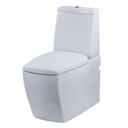 Унітаз підлоговий компакт з кришкою Devit Country 40х72 см санфаянс білий 3010125