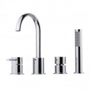 Змішувач на борт ванни Devit Prestige одноважільний латунь хром 28173124