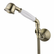 Ручний душ на тримачі Devit Retro латунь бронза 1304127HSB
