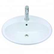 Раковина для ванної Devit Ovale накладна 57.5х49.5 см санфаянс білий 1511136