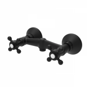 Змішувач для душа GRB Clasica двухвентильний з душовою лійкою чорний 231120