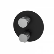 Смеситель для душа GRB Aura скрытого монтажа двухвентильный черный 75145752