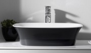 Раковина для ванної Kolpa San Blanche UB 110 литий мармур антрацит на стільниці Kerrock 538760