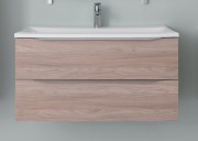 Тумба с раковиной Kolpa-san Tara OUT 90 91х49.5см ДСП с 3D пленкой сатин дуб 510720
