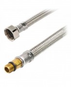 Шланг для води Luxor 1/2ВхМ10 1200 мм нержавіюча сталь/бронза CGAL2F1200LAGRL
