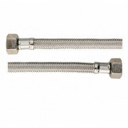 Шланг для води Luxor 1/2Вх1/2В 2500 мм нержавіюча сталь/бронза FGAGLF2500LAGRL