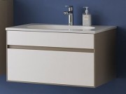 Тумба під раковину Kolpa San Donna OD 80 підвісна МДФ бежевий/білий 528790