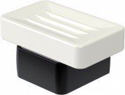 Мыльница для ванной Haceka Aline Mat Black подвесная белый/черный матовый 1196874