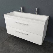 Тумба с раковиной Kolpa-san Jolie OUJ 120 120.6х66 см ДСП с ПВХ-пленкой белый 521530