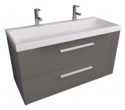 Тумба з раковиною Kolpa-san Jolie OUJ 120 120.6х66 см ДСП з ПВХ-плівкою антрацит 530500