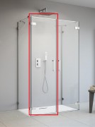Душові двері Radaway Arta DWD + 2S Door C 60 ліва хром прозоре скло 386054-03-01L