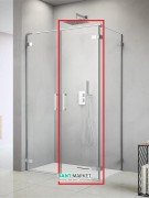 Душові двері Radaway Arta DWD + S / 2S Door C 55 права хром прозоре скло 386053-03-01R