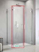 Душевая дверь Radaway Arta DWD+S Door C 40 левая хром прозрачное стекло 386055-03-01L