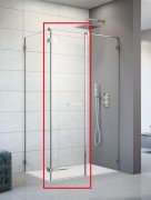 Душевая дверь Radaway Arta KDS II Door C 528 левая хром прозрачное стекло 386521-03-01L