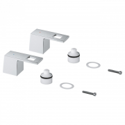 Важіль для змішувача Grohe Eurocube червона / синя маркування хром 48321000