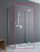Душові двері Radaway Essenza New KDJ + S 110 права хром / прозоре скло 385023-01-01R