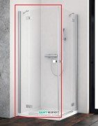 Душевая дверь Radaway Essenza New KDD 80 левая хром/прозрачное стекло 385061-01-01L