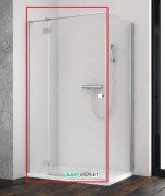 Душові двері Radaway Essenza New KDJ 100 ліва хром / прозоре скло 385040-01-01L