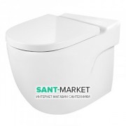 Унитаз напольный пристенный Roca Meridian Rimless 37х60 см керамика белый A34224L000