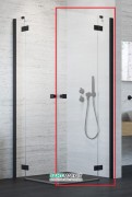Душові двері Radaway Essenza New Black KDD 80 права чорний / прозоре скло 385061-54-01R