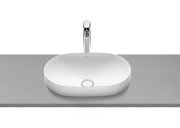 Раковина для ванної кімнати Roca Inspira Round 55х37 см накладна кераміка білий A327527000