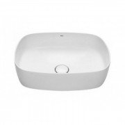 Раковина для ванної кімнати Roca Inspira Soft 55х37 см накладна кераміка білий A327504000
