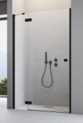 Душові двері Radaway Essenza New Black DWJ 110 ліва чорний / прозоре скло 385015-54-01L