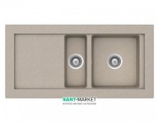 Мийка для кухні Teka Aura 60B врізна 2 чаші бежевий 40143065