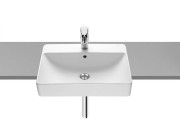 Раковина для ванной комнаты Roca Inspira Square 55х42 см встраиваемая керамика белый A32753S000