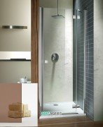 Душові двері Radaway Almatea DWJ 80 права хром / коричневе скло 30902-01-08N