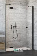 Душевая дверь Radaway Essenza New Black DWJS 120 левая чёрный/прозрачное стекло 384090-54-01+385031-54-01L