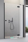 Душові двері Radaway Essenza New Black DWJ 130 права чорний / прозоре скло 385017-54-01R