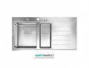 Мийка для кухні Teka Zenit R15 1 + 1 / 2B 1D RHD врізна 2 чаші нержавіюча сталь 13139007